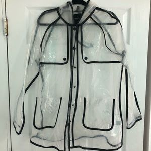 Forever 21 F21 Clear Raincoat
